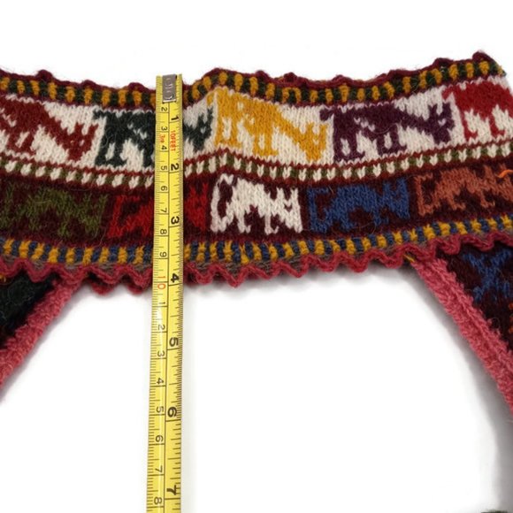 Handmade Headband Woven in Multicolored Wool Andean Mountains Cusco main image 6
